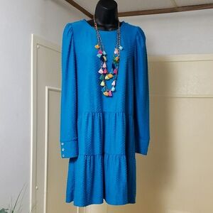 Lilly Pulitzer Vibrant Blue Long Sleeve Dress